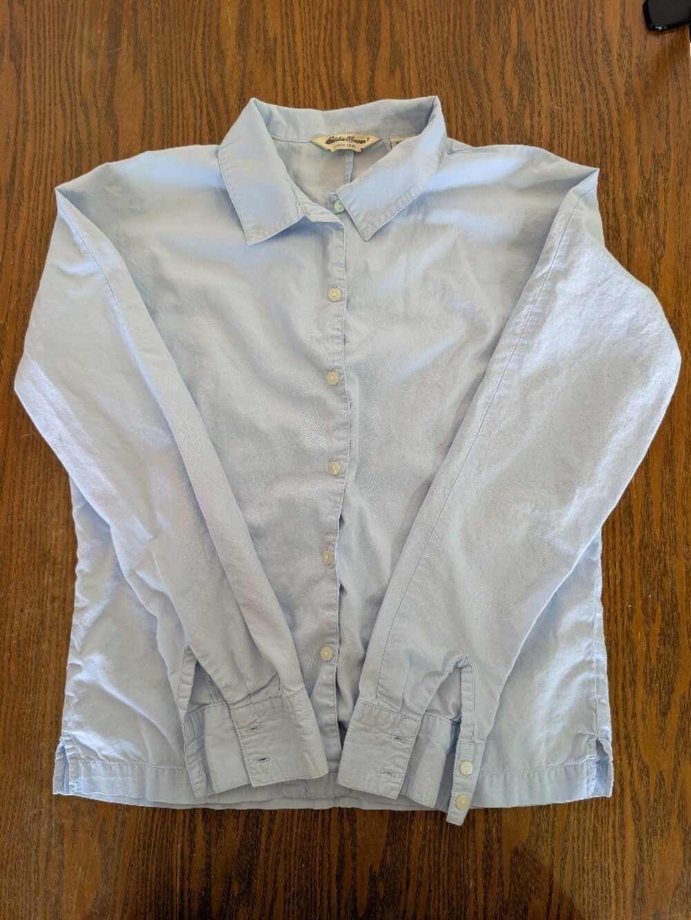 Eddie Bauer Pale Blue Women's Button-Down Shirt